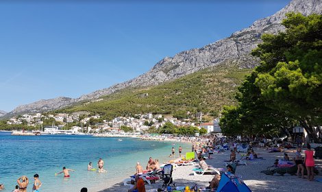 Dovolenka Baška Voda - penzión Topič - pláž