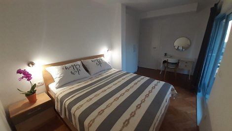 Chorvátsko, Gradac, apartmány Mirna - 1/2+2 apartmán - spálňa