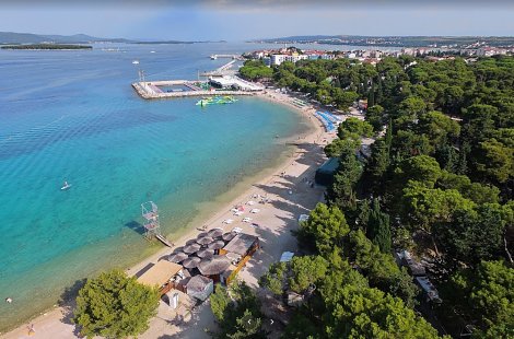 Chorvátsko, Biograd na Moru, hotel Kornati - pláž