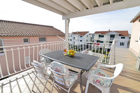 Chorvátsko, Vodice, apartmán Martina - apt. 3 - balkón
