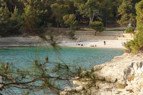 Chorvátsko, poloostrov Istria, Pula, hotel Pula - pláž