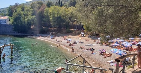 Chorvátsko, Kvarner, Lovran - hotel Park - pláž Peharovo