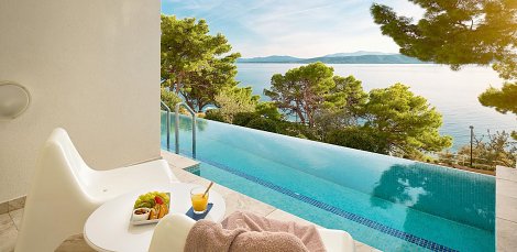 Chorvátsko, Igrane, TUI BLUE MAKARSKA  izba STANDARD SWIM UP výhľad more - balkón