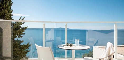 Chorvátsko, Igrane, TUI BLUE Adriatic Beach - izba Standard výhľad na more - balkón