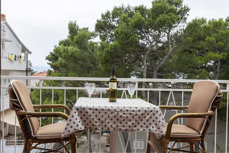 Dovolenka Baška Voda - penzión Topič  - 1/2 izba - balkón