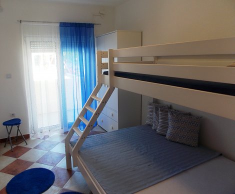 Chorvátsko, ostrov Vir, apartmány Lalič Ivica - apt. č. 1 - 2. spálňa