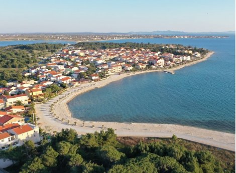 Chorvátsko, ostrov Vir, apartmány Lalič Ivica - pláž Prezida