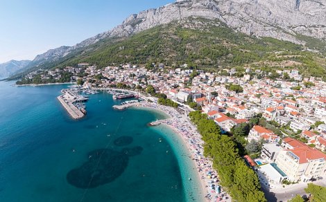 Dovolenka Baška Voda - hotel Palac - pláž