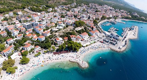 Dovolenka Baška Voda - hotel Palac - pláž