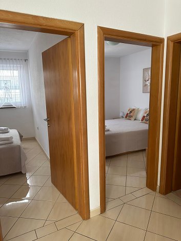 Chorvátsko, Baška Voda, apartmány Antunovič - apt. 1/4+1 - spálne