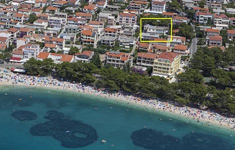 Chorvátsko, Baška Voda, apartmány Roza