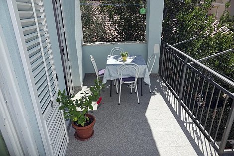 Chorvátsko, Baška Voda, apartmány Roza - 1/4 apt.  ROZA - balkón