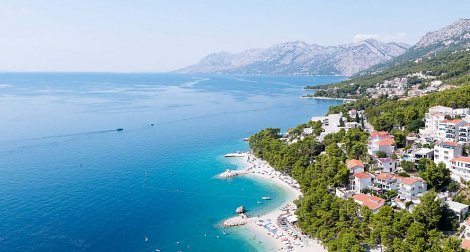 Chorvátsko, Baška Voda, štúdio Andrija - pláž