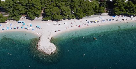 Chorvátsko, Baška Voda, štúdio Andrija - pláž
