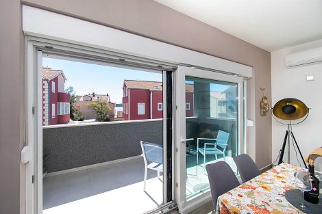 Chorvátsko, Vodice, apartmány Benmi  - apt. 2 -  balkón