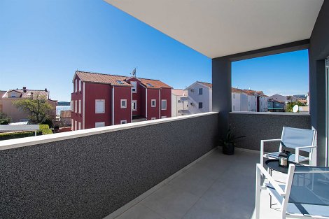 Chorvátsko, Vodice, apartmány Benmi  - apt. 2 -  balkón