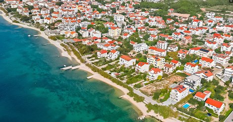 Chorvátsko, Vodice, apartmán Adelle - pláže
