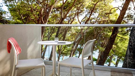 Chorvátsko, Igrane, TUI BLUE MAKARSKA  izba STANDARD morská strana - balkón