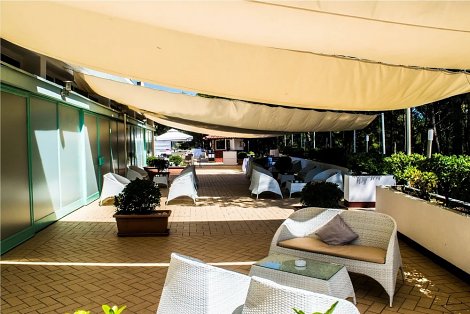 Chorvátsko, poloostrov Istria, Pula, hotel Pula - terasa