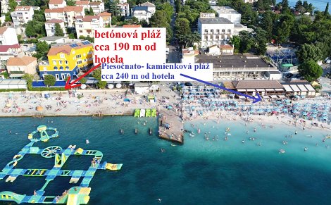 Chorvátsko, poloostrov Istria, Selce - hotel Selce - pláže