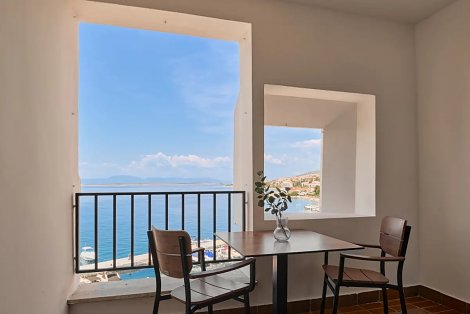 Chorvátsko, poloostrov Istria, Selce - hotel Selce - izba morská strana, s balkónom - balkón