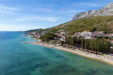 Chorvátsko, Omiš - Duče, štúdiá Marin - pláže