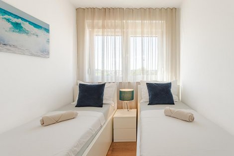 Chorvátsko, ostrov Vir, The Beach Resort I - 1/4 (+1, resp. + 2) apt. - 2. spálňa
