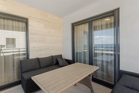 Chorvátsko, ostrov Vir, The Beach Resort I - 1/6 (+1, resp. + 2) apt. - terasa