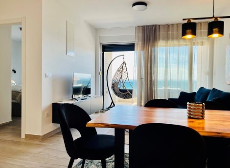 Chorvátsko, ostrov Vir, The Beach Resort II - 1/3+1 apt. - obývacia izba spojená s kuchyňou