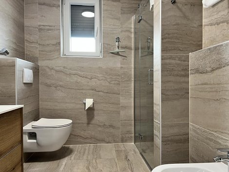 Chorvátsko, ostrov Vir, The Beach Resort II - 1/3+1 apt. - kúpeľňa