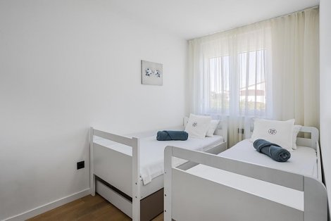 Chorvátsko, ostrov Vir, The Beach Resort III - 1/6 (+2) apt. - prízemie - 3. spálňa