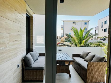 Chorvátsko, ostrov Vir, The Beach Resort III - 1/6 (+2) apt. - prízemie - terasa