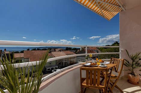 Chorvátsko, Promajna - apartmán Emili - balkón