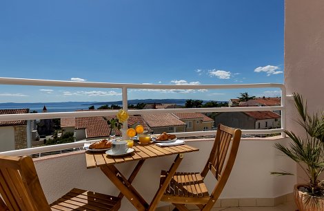 Chorvátsko, Promajna - apartmán Emili - balkón