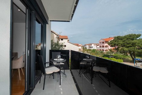 Chorvátsko, Vodice, apartmán Rita - balkón